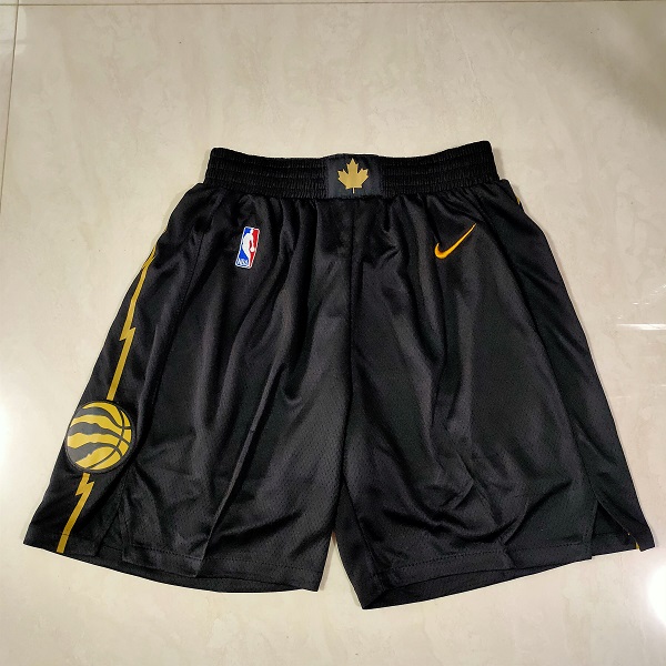 Men NBA Toronto Raptors Black Shorts 0416->toronto raptors->NBA Jersey